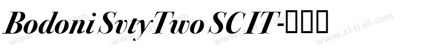 Bodoni SvtyTwo SC IT字体转换